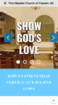 Mobile Screenshot of fbcclaytonnc.org